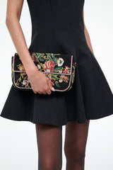 TIMMY SHOULDER BAG | BLACK FLORAL