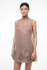 ALBEE MINI DRESS | TRUFFLE