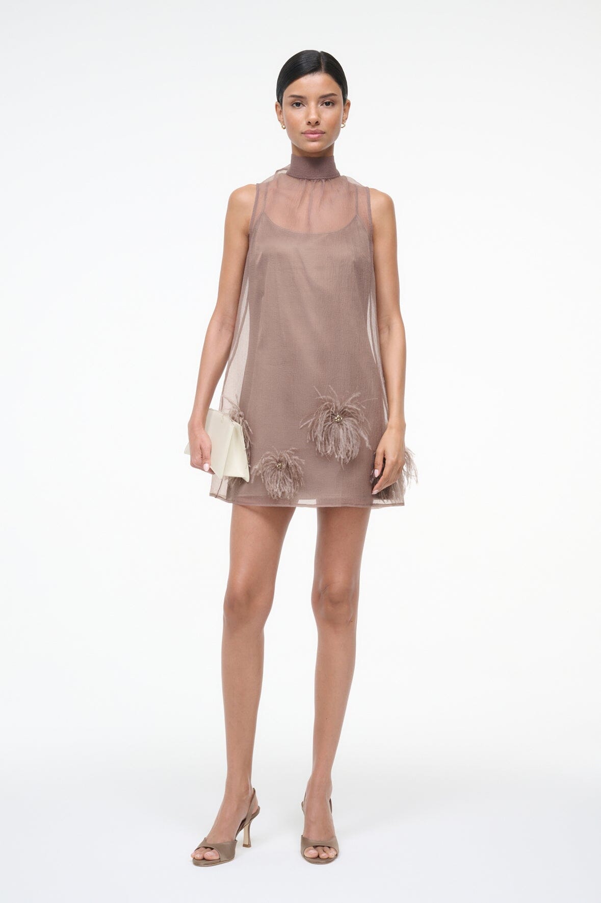 ALBEE MINI DRESS | TRUFFLE