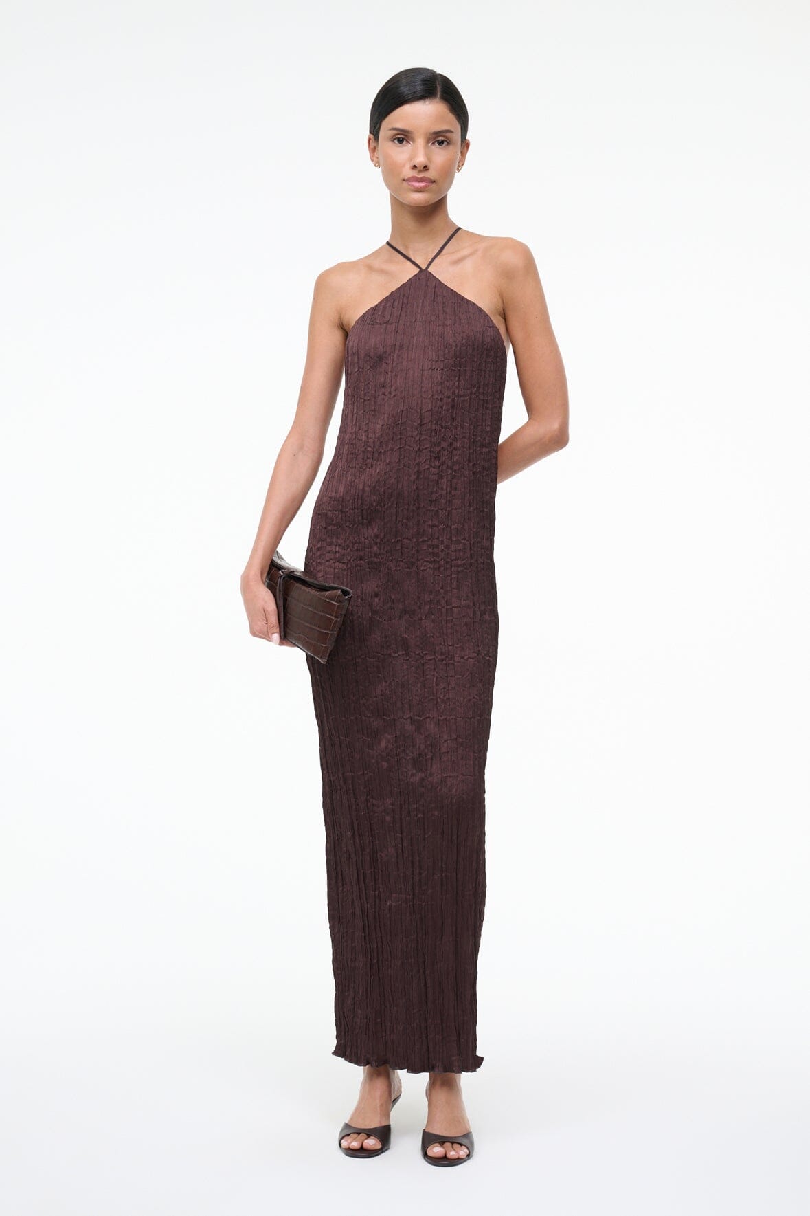 AKARI DRESS | EARTH PLISSE